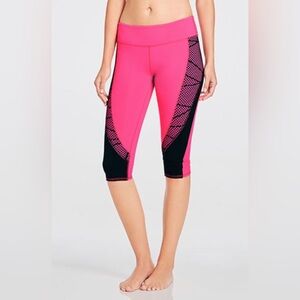 Fabletics Hot Pink Navassa Cropped Leggings